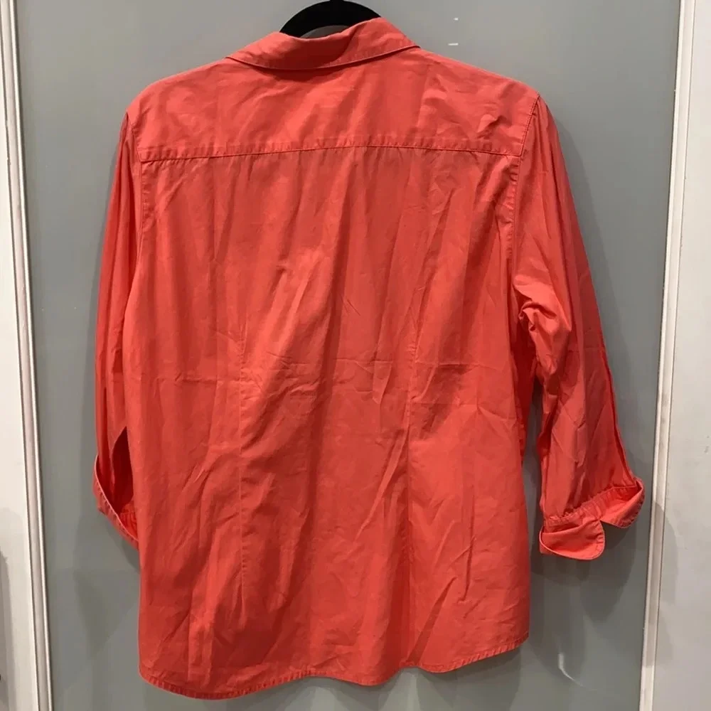 Talbots Coral Button Down Shirt